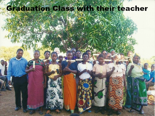 Graduation class with teacher 500