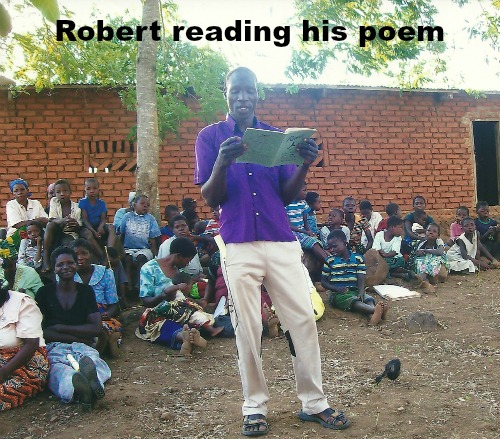 Robert reading his poem 500